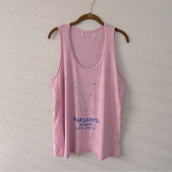 Wildfox “Margarita Season” Graphic Tank Pink Purple NWOT - Picture 1 of 8